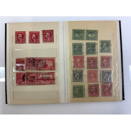 505 - STAMP INTEREST, USA IN SMALL BLACK STOCKBOOK, & PACKET, A HIGHLY CATALOGUED GROUP OF THE 1894 PORTRA... 