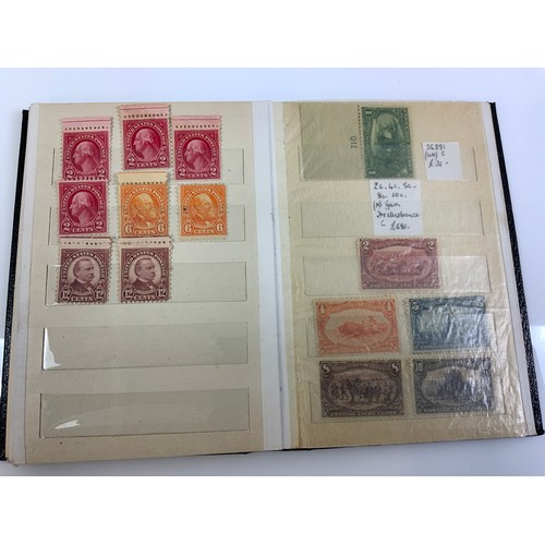 505 - STAMP INTEREST, USA IN SMALL BLACK STOCKBOOK, & PACKET, A HIGHLY CATALOGUED GROUP OF THE 1894 PORTRA... 