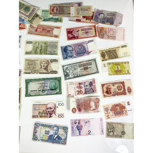 383 - LARGE QUANTITY OF MIXED NATIONALITY BANKNOTES