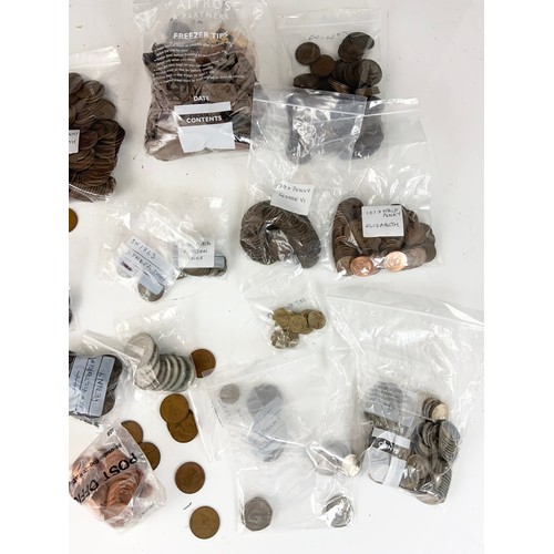 403 - LARGE QTY. COINS, MOSTLY UK PRE AND POST DECIMAL, 6 DECIMAL SETS, COMMEMORATIVE CROWNS AND SOME FORE... 