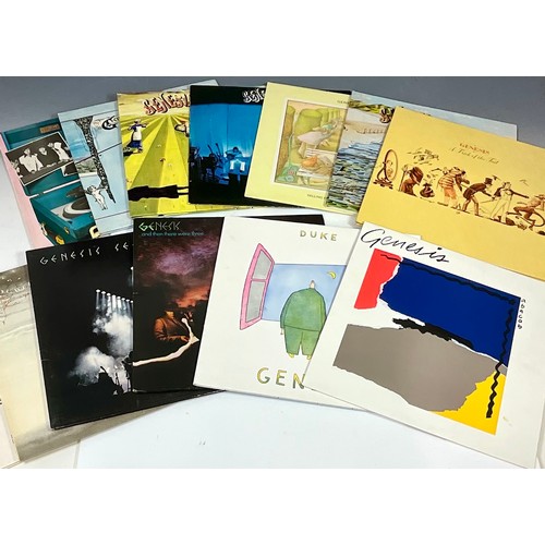 268 - A COLLECTION OF GENESIS RECORDS AND RELATED SOLO ALBUMS INC. PHIL COLLINS, PETER GABRIEL AND MIKE RU... 