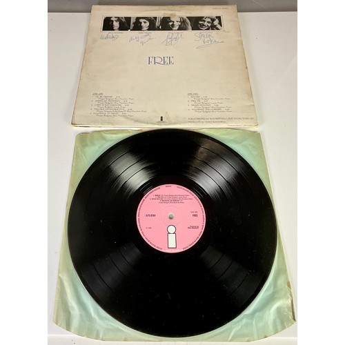 250 - SIGNED LP RECORD - FREE - S/T LP ISLAND ILPS-9104 - FIRST UK PRESSING GATEFOLD SLEEVE PINK LABEL SIG... 