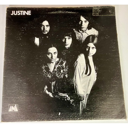 253 - RARE LP RECORD - JUSTINE - S/T PROG FOLK PSYCH LP UNLS 111 (MAPS 2037)