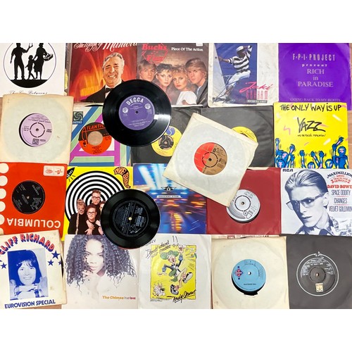 296 - OVER 70 MIXED GENRE VINYL LP’S FROM 1960’S THROUGH TO 1980’S T/W SOME 7” SINGLES