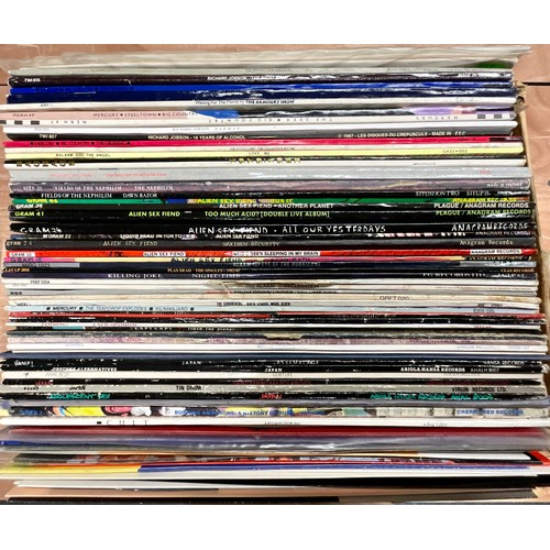 272 - BOX OF GOTH, ALTERNATIVE, PUNK AND POST PUNK LP’S INC. ALIEN SEX FIEND, BAUHAUS, FIELDS OF THE NEPHI... 