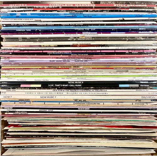 285 - BOX OF LP’S AND 12” SINGLES FROM THE 1980’S INC. BRONSKI BEAT, MADONNA, ARCADIA, PAUL YOUNG, PETER G... 