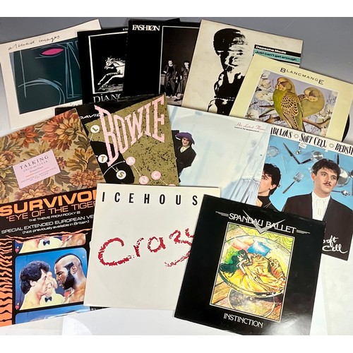 285 - BOX OF LP’S AND 12” SINGLES FROM THE 1980’S INC. BRONSKI BEAT, MADONNA, ARCADIA, PAUL YOUNG, PETER G... 