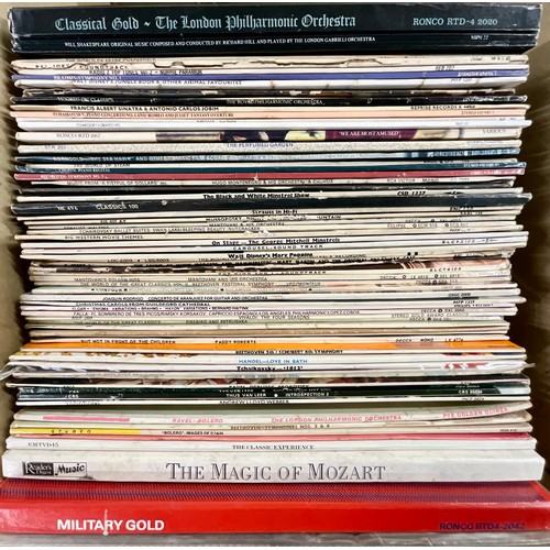 287 - BOX OF CLASSICAL RECORDS INC. SOUNDTRACKS AND SHOWS