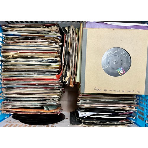 299 - VERY LARGE QUANTITY OF 7” SINGLES, MIXED GENRES SPANNING 4 DECADES, SOMETHING FOR EVERYONE. THREE CR... 