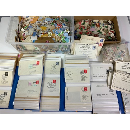 484 - THREE FLIP ALBUMS WITH AN INTERESTING COLLECTION OF ‘FIRST DAY COVERS’ COMPRISING ENVELOPED AND CARD... 