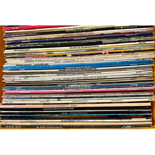 282 - OVER 100 LP RECORDS - MIXED GENRES INC. COUNTRY, SINGER SONGWRITER, 60’S AND 70’S POPULAR