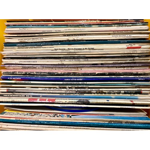 283 - OVER 100 LP RECORDS - MIXED GENRES INC. EASY LISTENING, SINGER SONGWRITER, 60’S AND 70’S ROCK AND PO... 