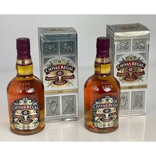 13 - 2 BOTTLES CHIVAS REGAL AGED 12 YEARS SCOTCH WHISKY