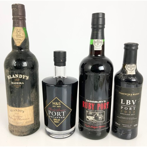 32 - MISC. BOTTLES PORT AND BLANDY’S MADEIRA