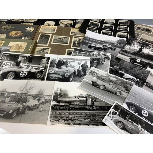 23 - MOTOR RACING PHOTOGRAPHS, A NUMBER OF 15 X 11 INCH B&W, PLUS MCDONALD COLLECTION, VARIED SIZES, DONN... 