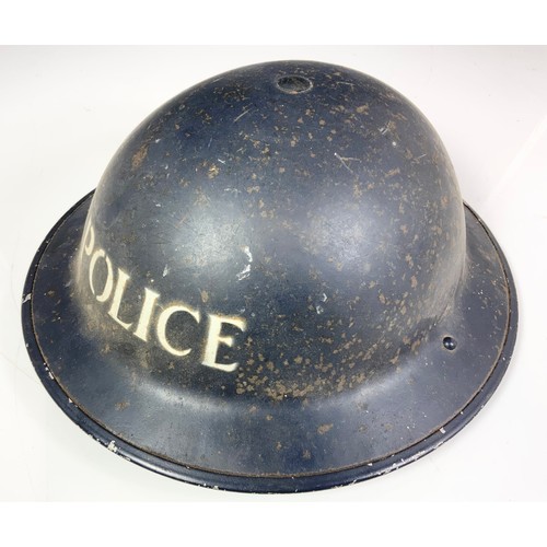 70 - VINTAGE POLICEMANS HELMET  & TRUNCHEON