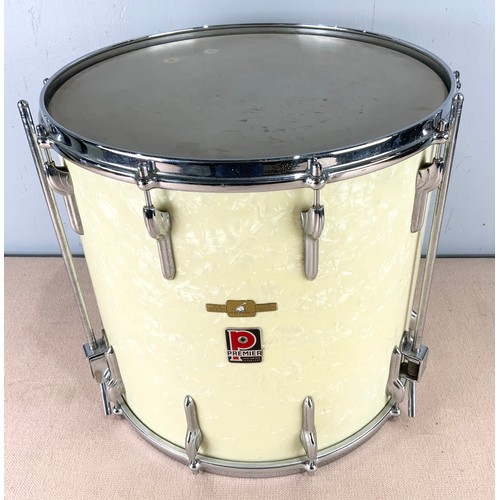 224 - PREMIER  BASE DRUM WITH CASE AND A REMO DYNAMAX SNARE DRUM