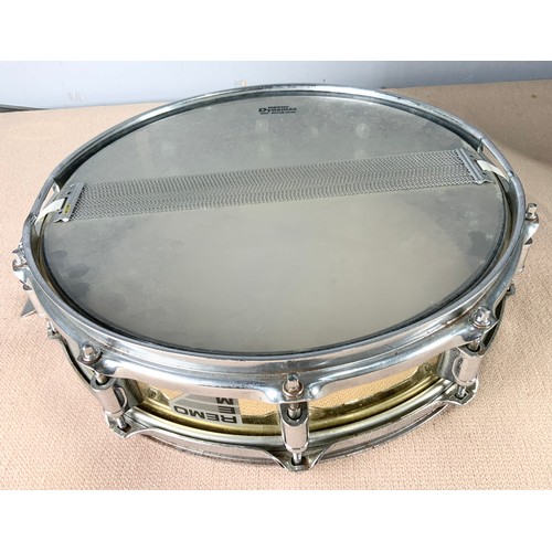 224 - PREMIER  BASE DRUM WITH CASE AND A REMO DYNAMAX SNARE DRUM