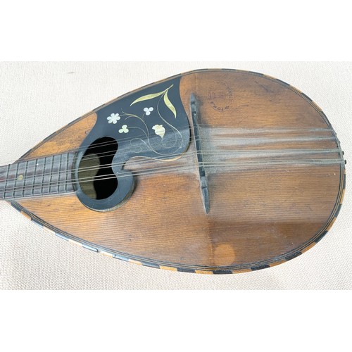 236 - BOWL BACK MANDOLIN  STAMPED  M & G CASELLA CATANIA