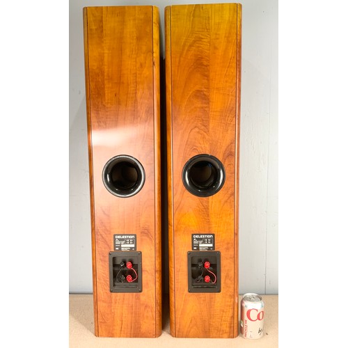 213 - PAIR OF CELESTION F30 FLOOR STANDING SPEAKERS TOGETHER WITH A CELESTION SPEAKER WITHOUT HOUSING UNIT