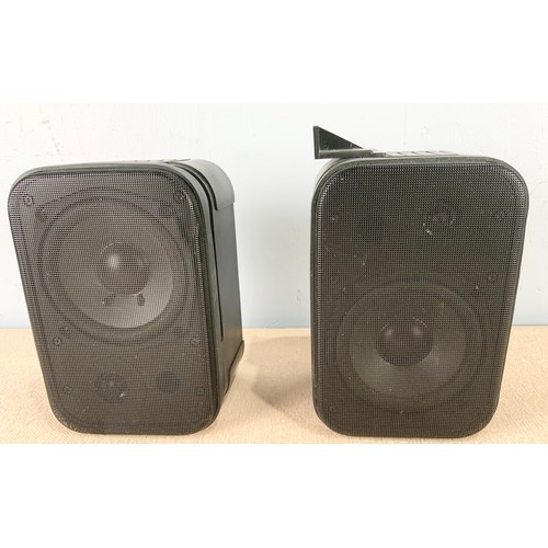 212 - A PAIR OF JBL LX300 SPEAKERS WITH A JBL SC305 SPEAKER &  A PAIR OF PYRAMID 4080 BOOKSHELF SPEAKERS