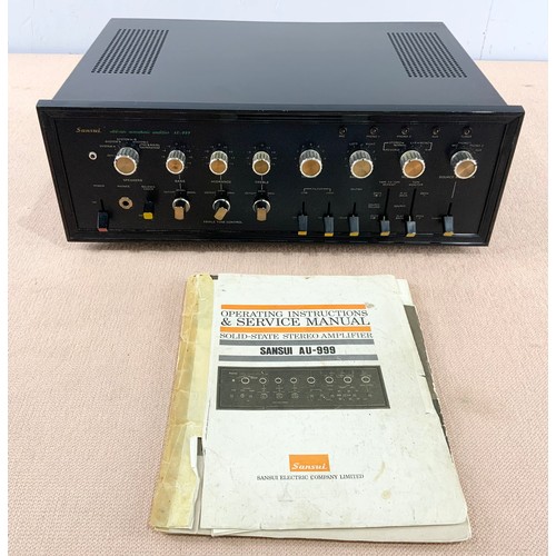 185 - SANSUI SOLID-STATE STEREO AMPLIFIER AU-999