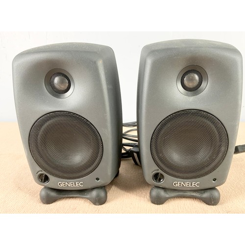 216 - PAIR OF GENELEC 8020A BI-AMPLIIFIED STUDIO MONITORING SYSTEM