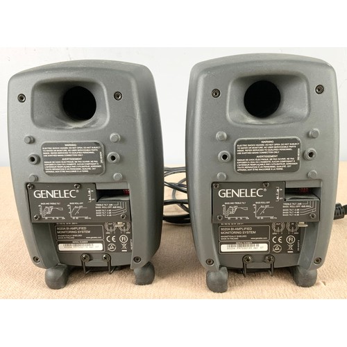 216 - PAIR OF GENELEC 8020A BI-AMPLIIFIED STUDIO MONITORING SYSTEM