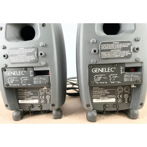 216 - PAIR OF GENELEC 8020A BI-AMPLIIFIED STUDIO MONITORING SYSTEM