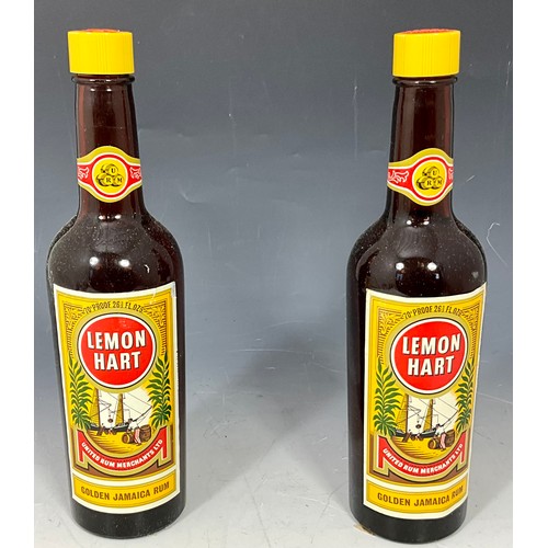 55 - 2 BOTTLES OF LEMON HART GOLDEN JAMAICA RUM