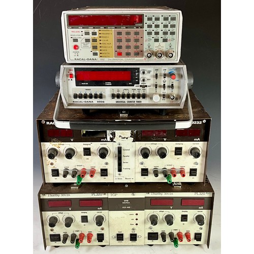 137 - ELECTRONICS TEST EQUIPMENT INC. THURLBY 30V-2A PL320, RACAL DANA 9232, 1992 AND 9906. NOTE: The Raca... 