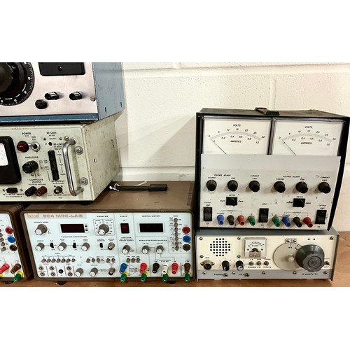 144 - VINTAGE ELECTRONICS TEST EQUIPMENT TO INCLUDE BWD 604 MINI LAB, AN SMG1 STEREO GENERATOR, ROTARY REG... 