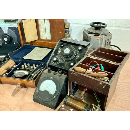 148 - COLLECTION OF ANTIQUE ELECTRONICS TEST EQUIPMENT. NOTE: The Zenith Variable PSU is a PAT test failur... 