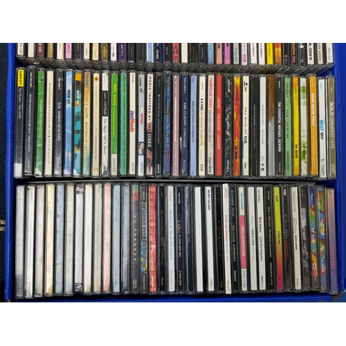 304 - A COLLECTION OF 144 CD’S, A VARIED SELECTION, MOSTLY POP AND MORE MODERN ARTISTS IN A DJ CASE