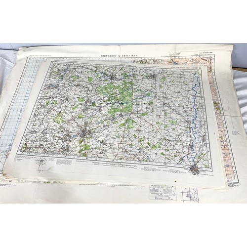 407 - APPROXIMATELY 80 ORDNANCE SURVEY / REFERENCE MAPS  MANY ONE INCH TO A MILE SCALE