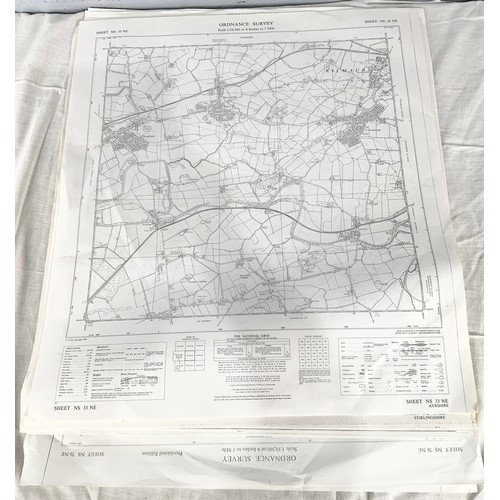 383 - APPROXIMATELY 50 ORDNANCE SURVEY / REFERENCE MAPS  MANY SIX INCHES TO A MILE SCALE