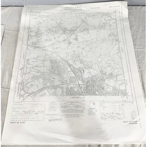 383 - APPROXIMATELY 50 ORDNANCE SURVEY / REFERENCE MAPS  MANY SIX INCHES TO A MILE SCALE