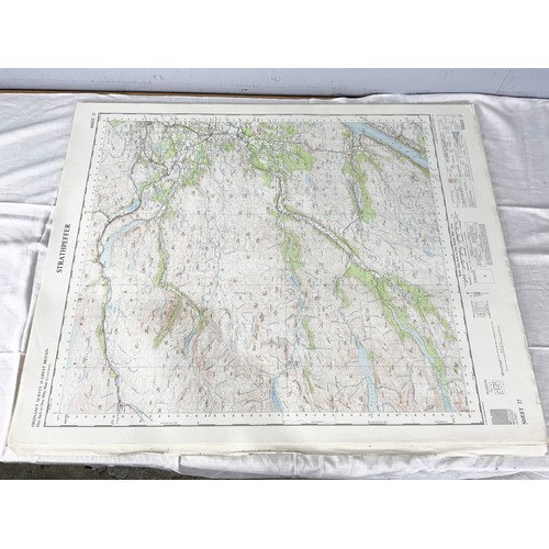 386 - LARGE QUANTITY OF ORDNANCE SURVEY MAPS MANY ONE INCH TO ONE MILE SCALE