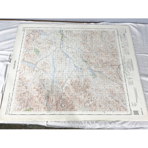 386 - LARGE QUANTITY OF ORDNANCE SURVEY MAPS MANY ONE INCH TO ONE MILE SCALE