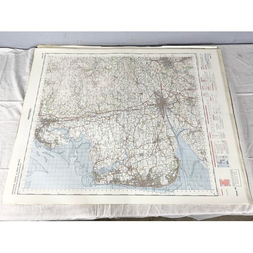 389 - LARGE QUANTITY OF  VINTAGE / ANTIQUE ORDNANCE SURVEY MAPS