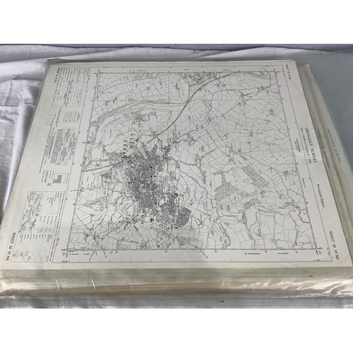 398 - LARGE QUANTITY OF ORDNANCE SURVEY MAPS