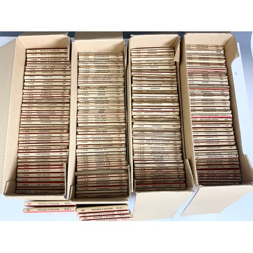 375 - LARGE QUANTITY OF ORDNANCE SURVEY 6th EDITION ONE INCH SCALE FOLDED MAPS 4 BOXES