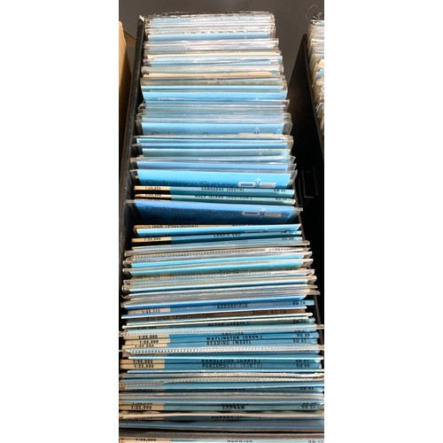 379 - 4 BOXES OF BLUE ORDNANCE SURVEY SHEET MAPS