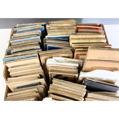 381 - TRAY OF VINTAGE  ORDNANCE SURVEY ,BARTHOLOMEW’S ETC