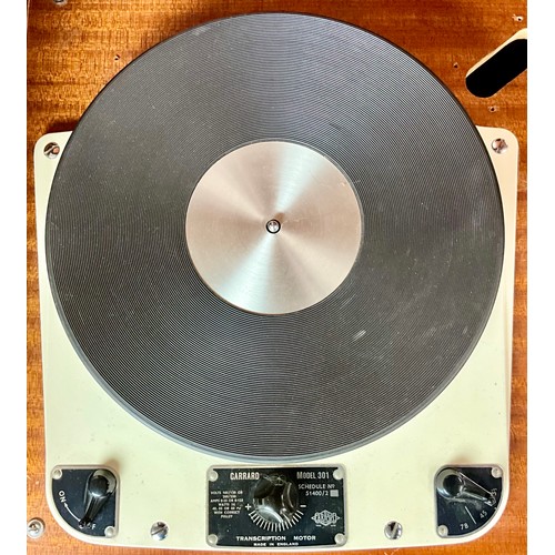 170 - GARRARD 301 TURNTABLE MOUNTED IN CABINET