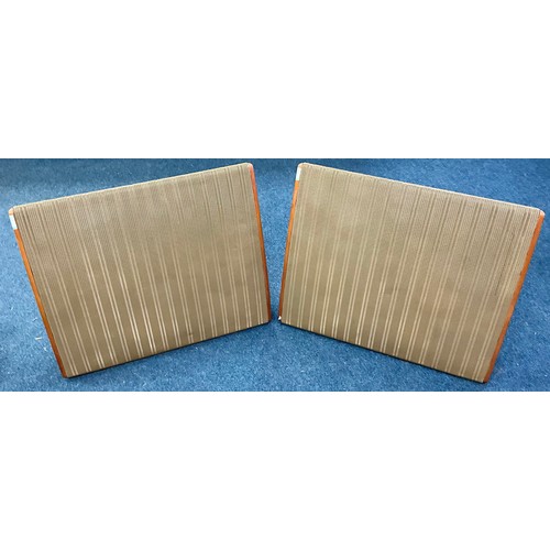 175 - QUAD ELECTROSTATIC LOUDSPEAKERS - PAIR. INC. FEET AND STANDS