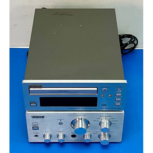 199 - TEAC A-H300 MKII INTEGRATED STEREO AMPLIFIER AND TEAC PD-H300C CD PLAYER