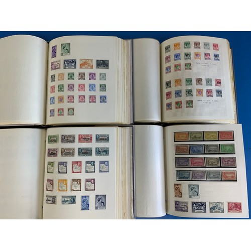 520 - DEVON ALBUMS GB KING GEORGE VI, ADEN TO ZANZIBAR, 4 ALBUMS MINT AND UNMOUNTED SOME GOOD AND VERY GOO... 