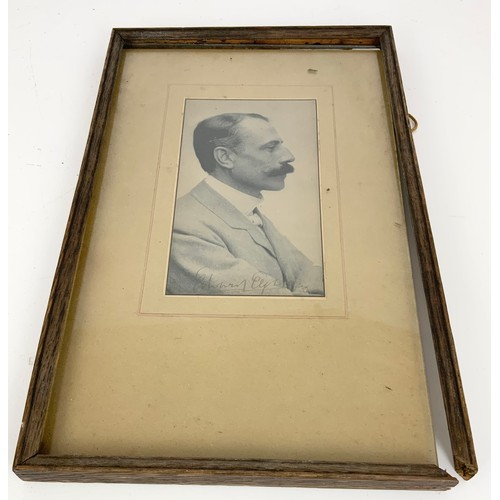 12 - 2 PHOTOGRAPHS DEPICTING SIR EDWARD ELGAR WITH AUTOGRAPHS AND ASSOCIATED PROVENANCE RELATING TO ARTHU... 