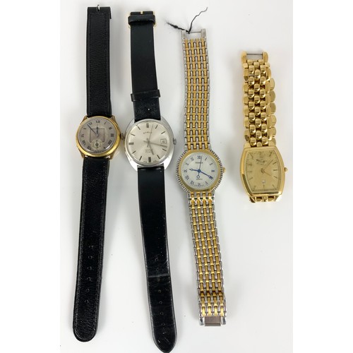 463 - 4 VARIOUS GENTS VINTAGE AND FASHION WRISTWATCHES